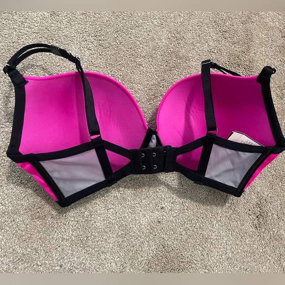Victoria’s Secret Very Sexy Push-Up Bra 34DD Pink, Grey, & Black NWT - Picture 2 of 4